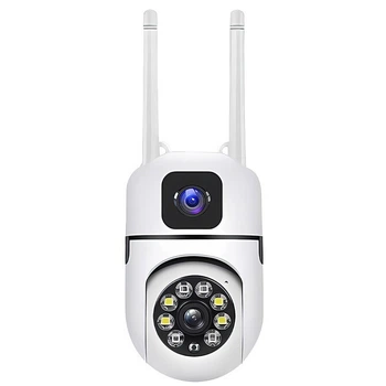 Поворотная уличная камера Dual Lens E10 Wi-Fi, с двумя объективами