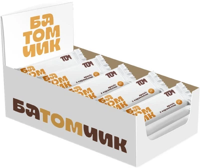 Упаковка батомчиків Том 07 арахіс з карамеллю 45 г x 20 шт (4820231411248)
