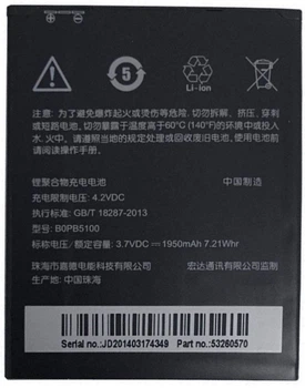 Аккумулятор BOPB5100 HTC Desire 316 /Desire 516 1950mAh High Copy