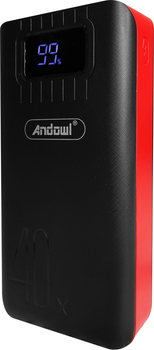 УМБ Andowl Q-CD701 Power Bank 40000 mAh Black-Red (1050-1)