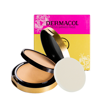 Пудра для обличчя Dermacol Foundation Studio Fix 2 in1 № 3 Бежевий/карамельний