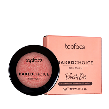 Рум'яна запечені червоно-рожеві TopFace Baked Choice Rich Touch PT703 № 06 Червоно-рожевий