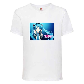 Футболка детская Мику Хацунэ (Miku Hatsune 007) белая 164 см