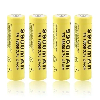 GIF 18650 литиевая батарея 9900 mah 3.7V 4 шт