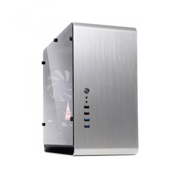 Корпус без БЖ QUBE Eagle Silver (QBX3M_WSNU3) MicroATX Mini-ITX
