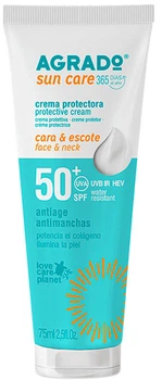 Крем солнцезащитный для лица Agrado SPF50+ 75 мл (8433295096182)