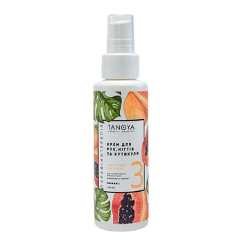 Крем для рук ногтей и кутикулы Tanoya Тропический коктейль Hand Nail and Cuticle Cream 100 мл