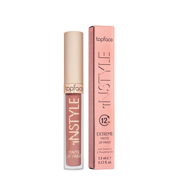 Матова рідка помада для губ Topface Instyle Matte PT206, тон 01 Розово-бежевий