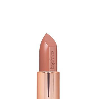 Помада для губ кремовая TopFace Creamy Lipstick Instyle PT156, 002 Cream Caramel Коричнево-розовая