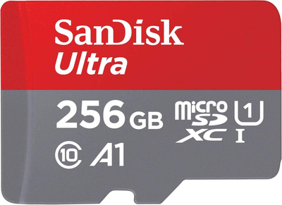 Карта пам'яті SanDisk microSD 256GB C10 UHS-I R150MB/s Ultra (SDSQUAC-256G-GN6MN)