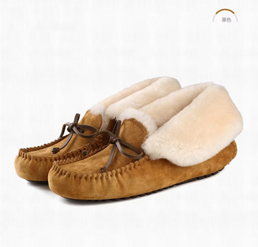 Женские высокие зимние мокасины OZZEK Australia Brown, 38 (24см)