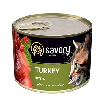 Влажный корм для котят Savory с индейкой 100 г (30679)
