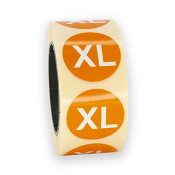 Наклейки декоративные 7dayslabel "Размер одежды- XL" 25 мм 500 шт