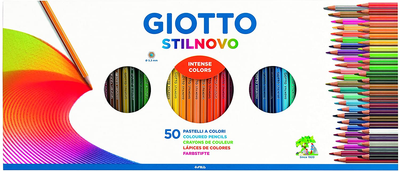 Набір кольорових олівців Giotto Stilnovo 50 шт (8000825018145)