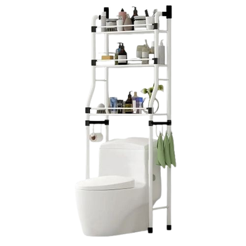 Полиця-стелаж у ванну Stenson R30892 металева 50*25*160см