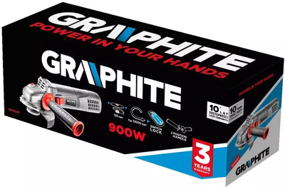 Кутова шліфмашина Graphite 900 Вт 59G087 (5902062024343)