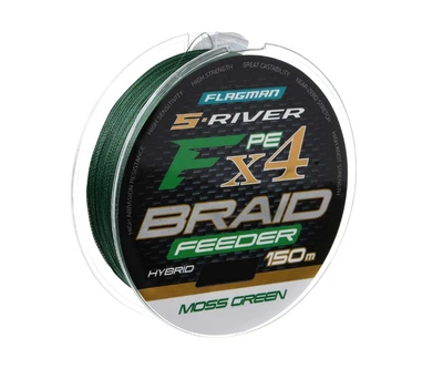 Шнур Flagman S-River PE Braid Hybrid F4 Feeder 150м Moss Green 0.12мм (SRBH150-012)