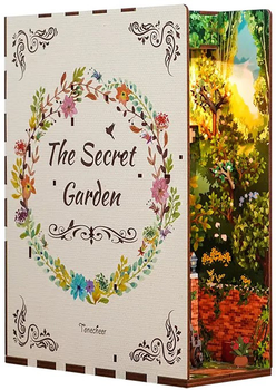 3D Пазл дерев'яний Tonecheer Led Book Secret Garden 24.5 x 8 x 18 см 80 деталей (6971683351229)