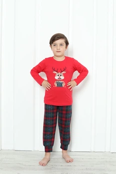 Пижама для мальчика новогодняя Nicoletta Family look Merry Christmas 89183k 128-134 см Красный