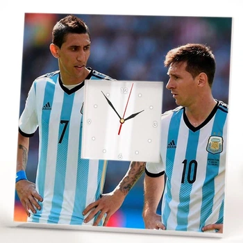 Часы с фото "Лионель Месси. Lionel Messi. Барселона" украшение спальни, спорт клуба, бара, подарок фанату футбола