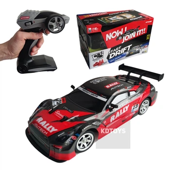 Игрушечная машинка для дрифта на радиоуправлении WHooSH Nissan GT-R 4WD / Ниссан ГТР на радиоуправлении дрифт (Red)