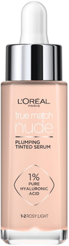 Тональний крем для обличчя L'Oreal Paris True Match Nude Plumping Tinted освітлювальний 1-2 Rosy Light 30 мл (3600524101404)