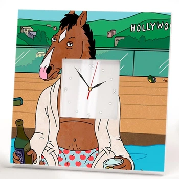 Часы "Конь БоДжек. BoJack Horseman" украшение интерьера спальни, бара, кафе, сувенир для фаната