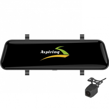 Автомобільний відеореєстратор дзеркало заднього виду Aspiring Maxi 4 Speedcam WIFI GPS 4K X2 Camers Black (MA1050WSPC)