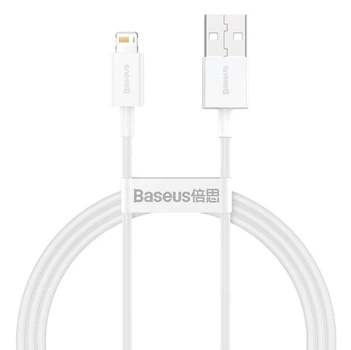 Кабель Baseus USB - Lightning 1,5м 2.4A Superior White (CALYS-B02)