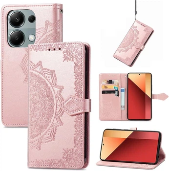 Чохол Vintage для Xiaomi Poco M6 Pro 4G книжка шкіра PU з візитницею рожевий