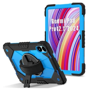 Чохол Protective Force для Xiaomi Redmi Pad Pro (12.1") / чохол для планшета з ремінцем у комплекті / блакитний