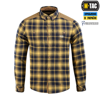 Сорочка M-Tac Redneck Cotton Navy Blue/Yellow L/R 20072015-L/R