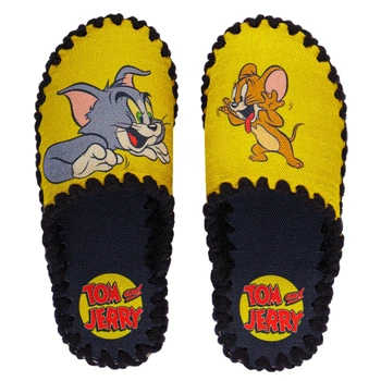 Чоловічі тапочки домашні войлочні з закритим носком Tom and Jerry 42-43 ( 27-27.5 см ) жовті