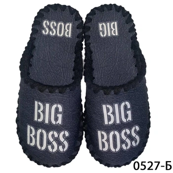 Мужские тапочки домашние с закрытым носком войлочные Big Boss дома 48-49 ( 33-34 см ) черные