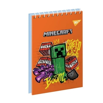 Блокнот YES "Minecraft", на спіралі, А7, 80 аркушів