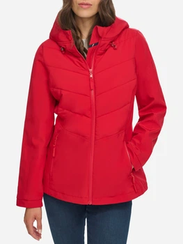 Куртка демисезонная с капюшоном женская Tommy Hilfiger 776339849 XS Красная (1159819344)