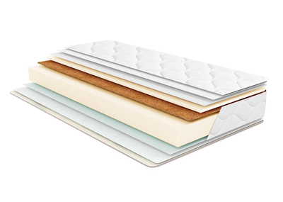 Матрац безпружинний Persei Organic Extra Cocos (07) 2в1 помірно-жорсткий/жорсткий 130x200x16