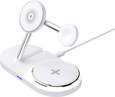 Бездротовий зарядний пристрій ArmorStandart H101 3 in 1 Magnetic White (ARM78102)
