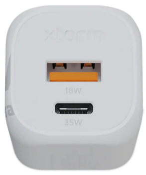 Мережевий зарядний пристрій Xtorm 35W GaN2 Ultra Charger White (XEC035)