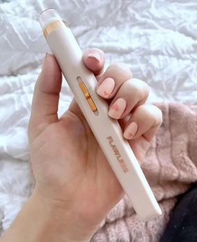 Міні фрезер для манікюру та педикюру з вбудованим акумулятором Flawless Salon Nails бездротовий Білий