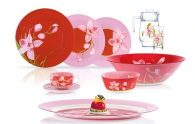 Сервіз столовий Red Orchis Luminarc N4828 46пр