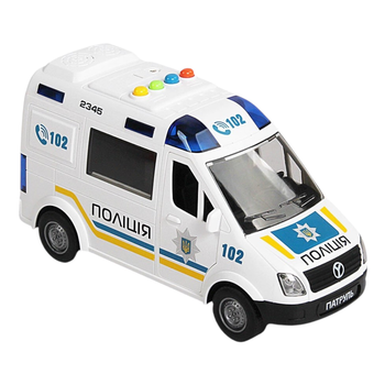 Машина TK Union Group Авто Эксперт Полиция 69609 (36), украинская озвучка, инерция, резиновые колеса, в коробке