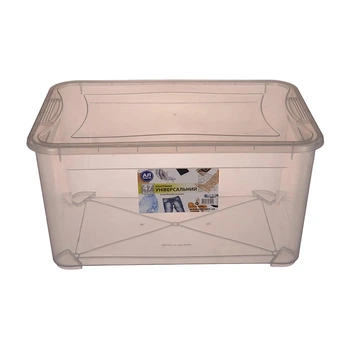 Контейнер 47л, для зберігання-"Easy Box" Ал-Пластик прозорий SE-AlPlast-eas-47