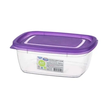 Контейнер прямокутний 0,6л "Econom box" Ал-Пластик з кришкою SE-AlPlast-kek-07