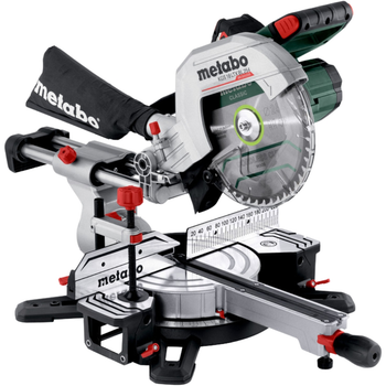 Аккумуляторная бесщеточная торцовочная пила Metabo KGS 18 LTX BL 254 18V 2x5.2Ah LiPOWER с протяжкой (614254650)