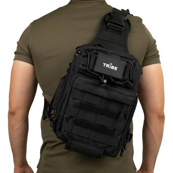 Сумка через плече слінг 6,5л Tribe Sling Pack T-IE-0003 чорна S