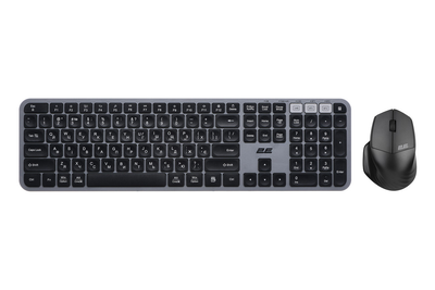Набор клавиатура мышка беспроводные 2E MK440 WL/BT EN/UKR серо-черный S