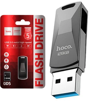 USB Флеш накопитель Hoco UD5 Wisdom high-speed USB3.0 128GB Black (38529)