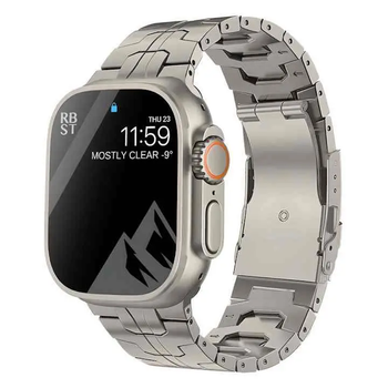Титановий браслет ремінець для Apple Watch 49 / 46 / 45 / 44 mm titanium