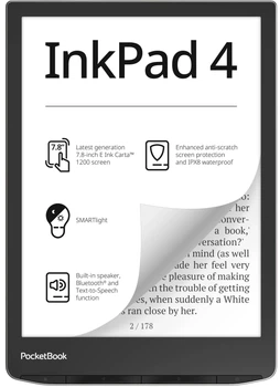 Электронная книга PocketBook 743G InkPad 4 Stardust Silver (PB743G-U-CIS)